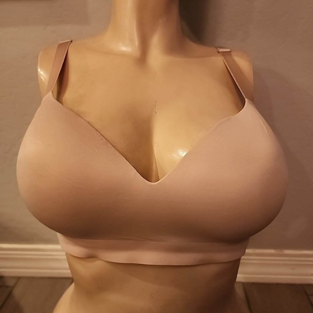 Soma Enbliss Luxe Wireless Lace J Hook Bra 36DD Nude Lined